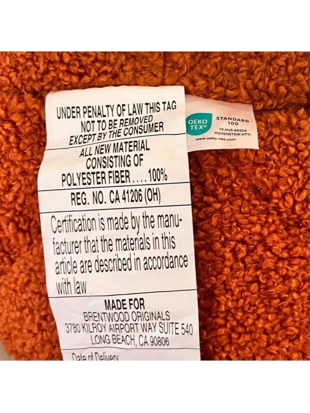 🆕- Plush Fleece Fabric Pumpkin Pillow Size: 41.5